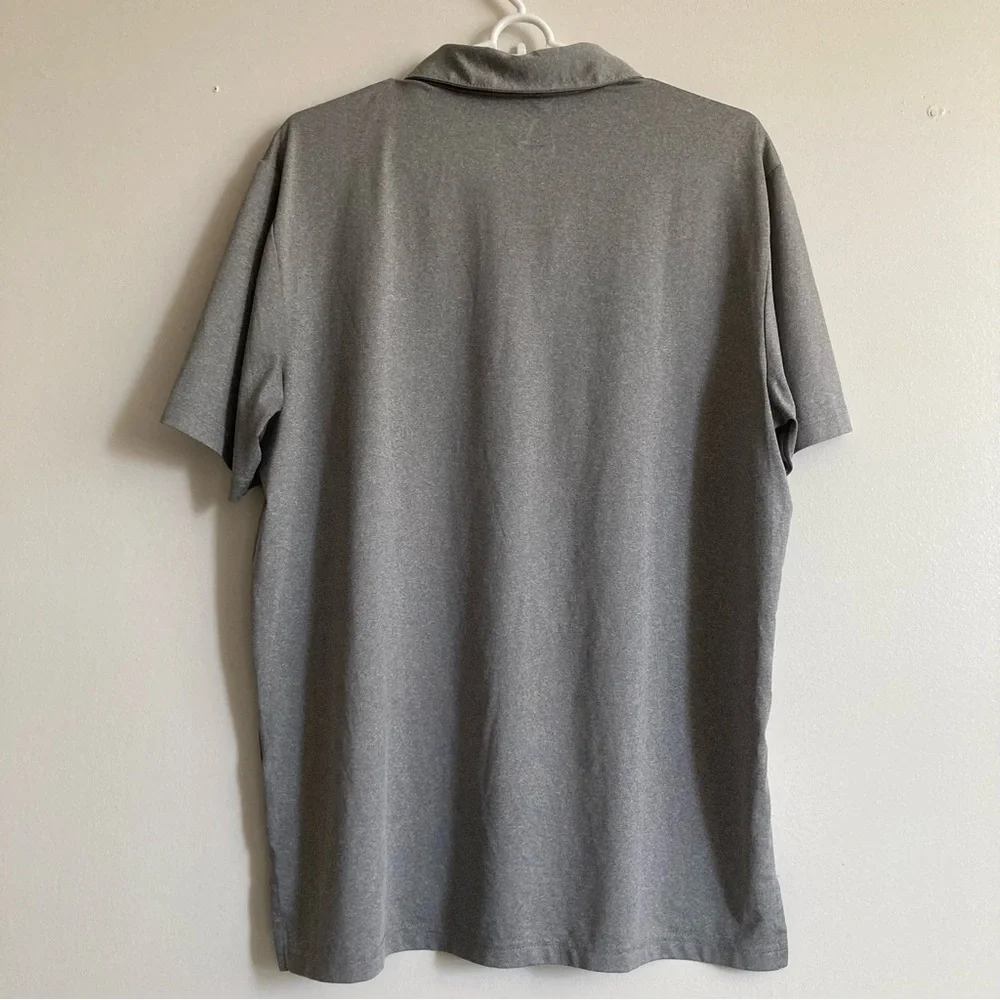 3/$35 ADIDAS gray golf shirt
